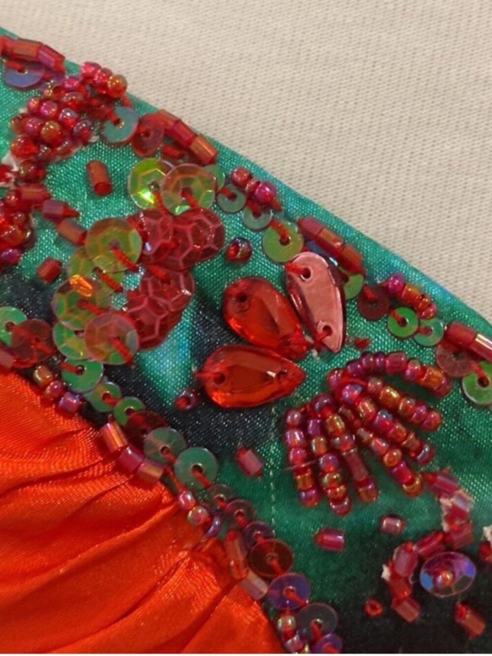 Vintage Formal Dress Small Gown Strapless Y2K Tropical Cruise Art To Wear Cruise - Picture 6 of 17